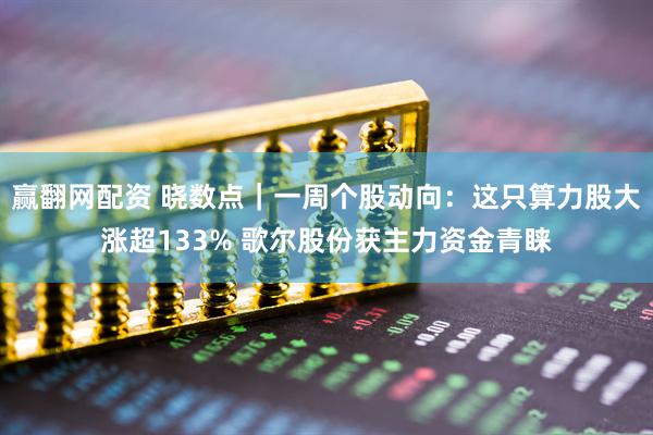 赢翻网配资 晓数点｜一周个股动向：这只算力股大涨超133% 歌尔股份获主力资金青睐