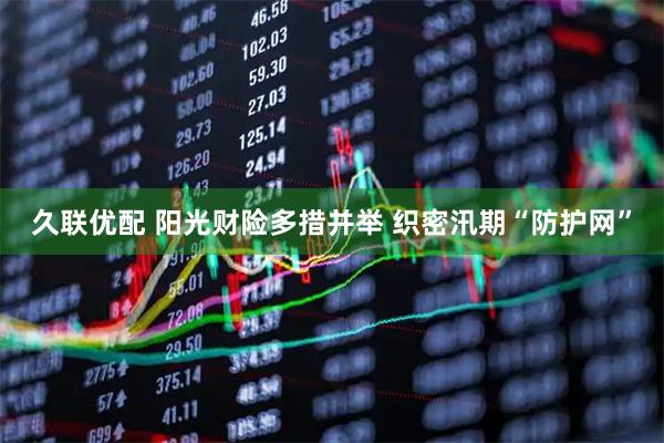 久联优配 阳光财险多措并举 织密汛期“防护网”